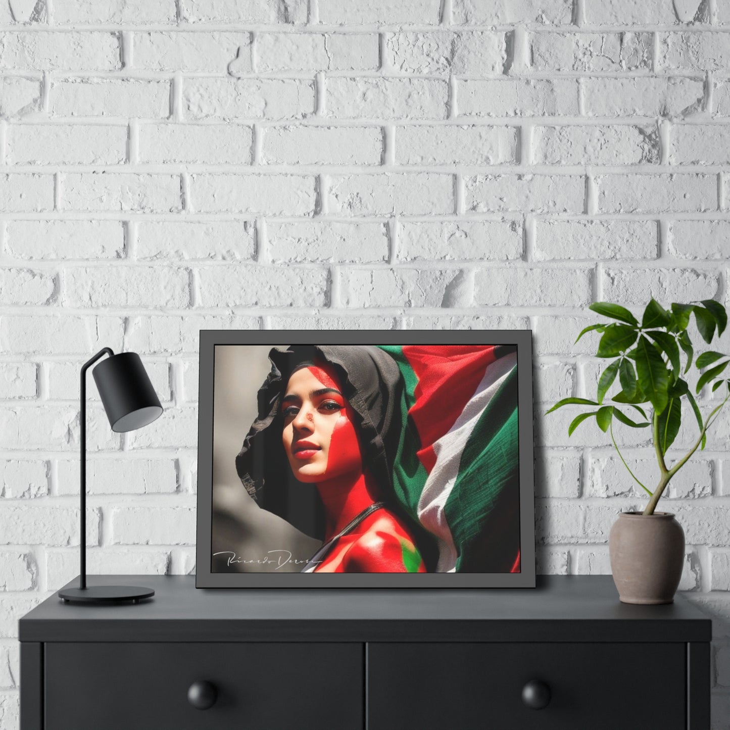 Palestine Girl Framed Poster