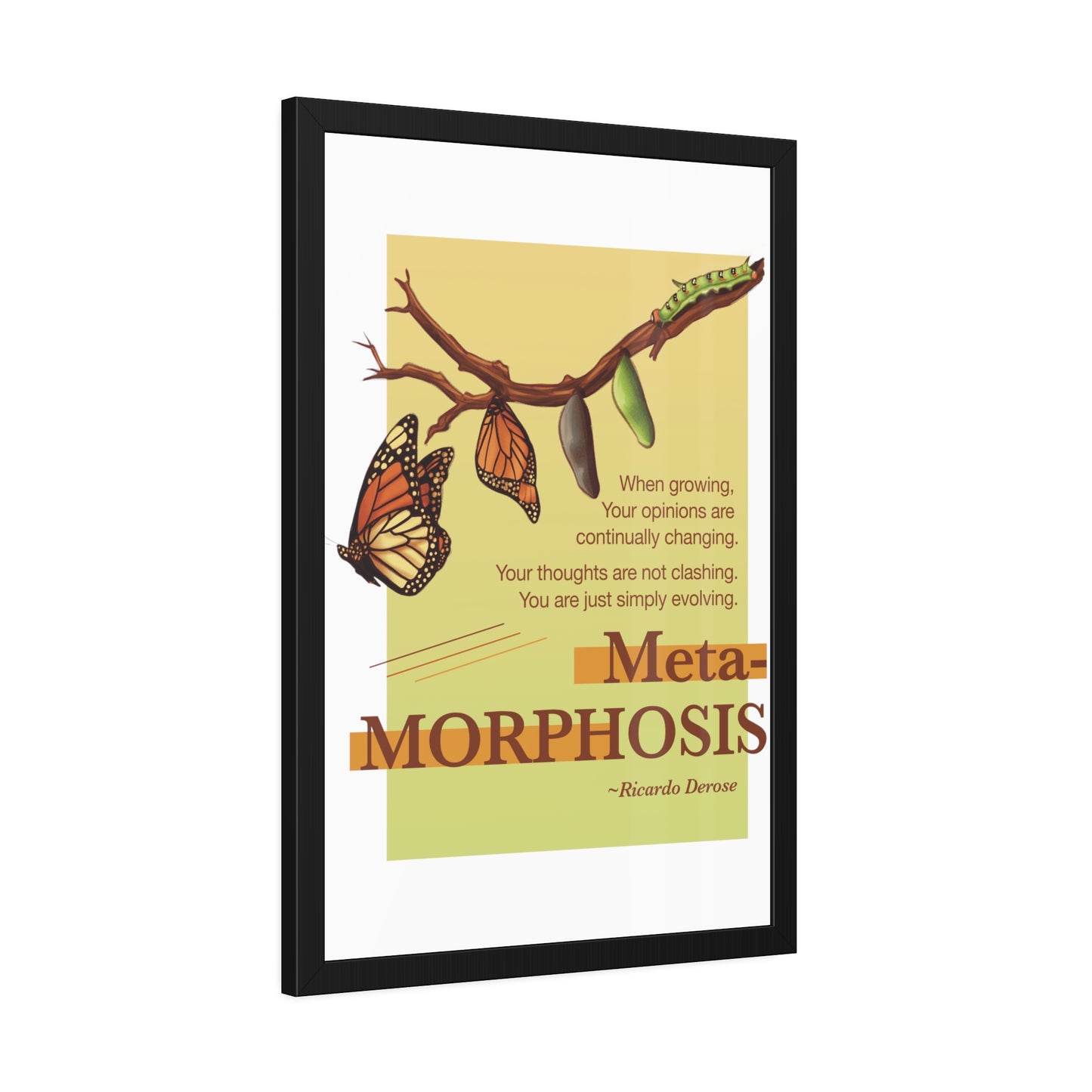 Ricardo Derose Metamorphosis Framed Paper Posters