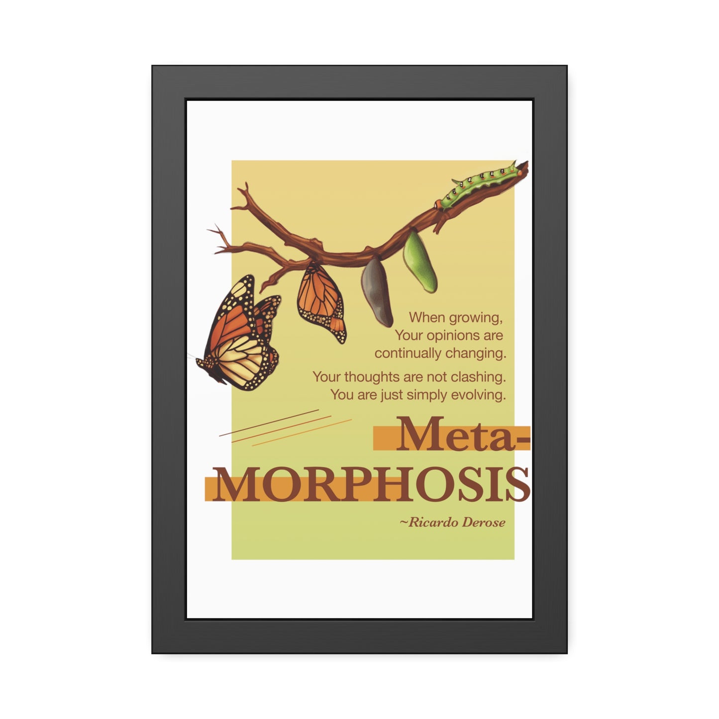 Ricardo Derose Metamorphosis Framed Paper Posters