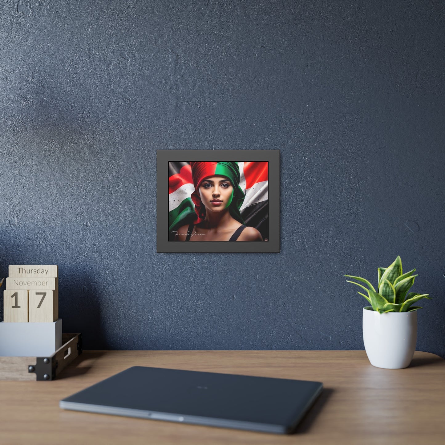 Palestine Girl Framed Poster