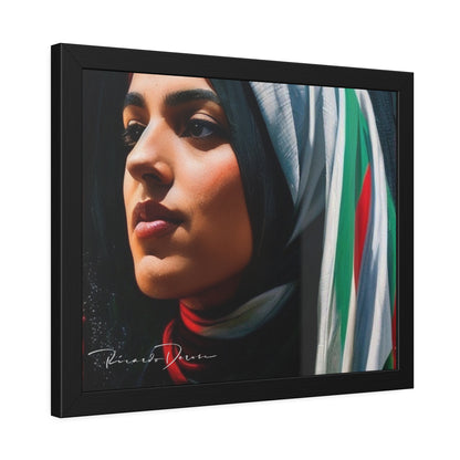 Palestine Girl Framed Poster