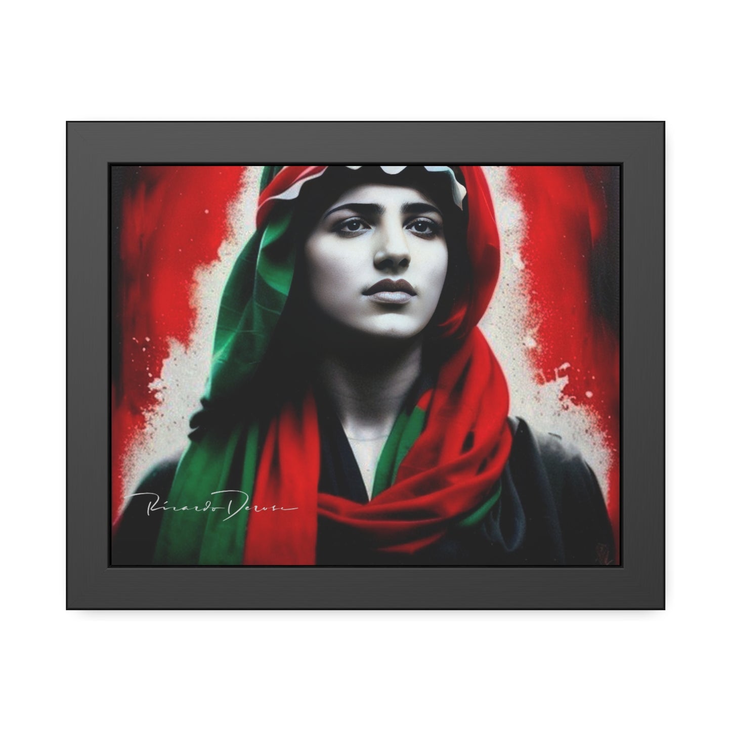 Palestine Girl Framed Poster