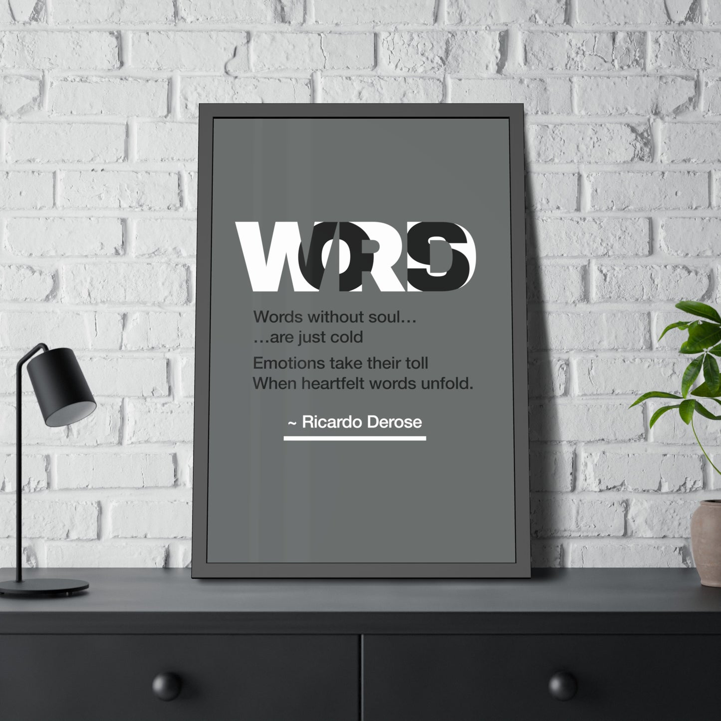 Words Framed Paper Posters