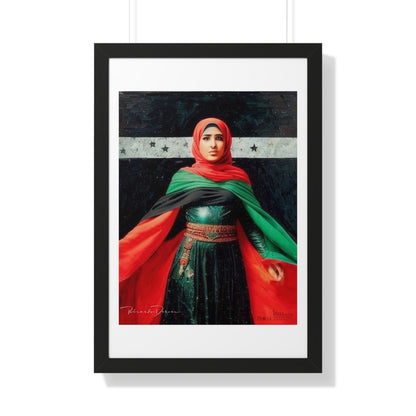 Framed Palestine Vertical Poster - Derose Entertainment 