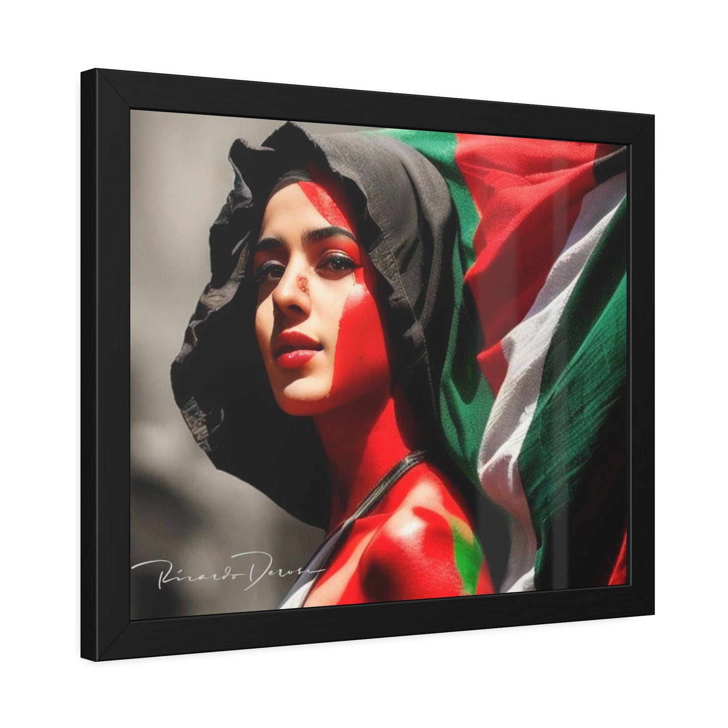 Palestine Girl Framed Poster