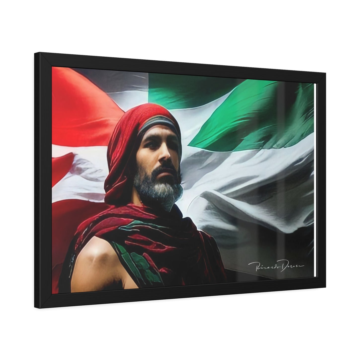 Framed Free Palestine Paper Posters
