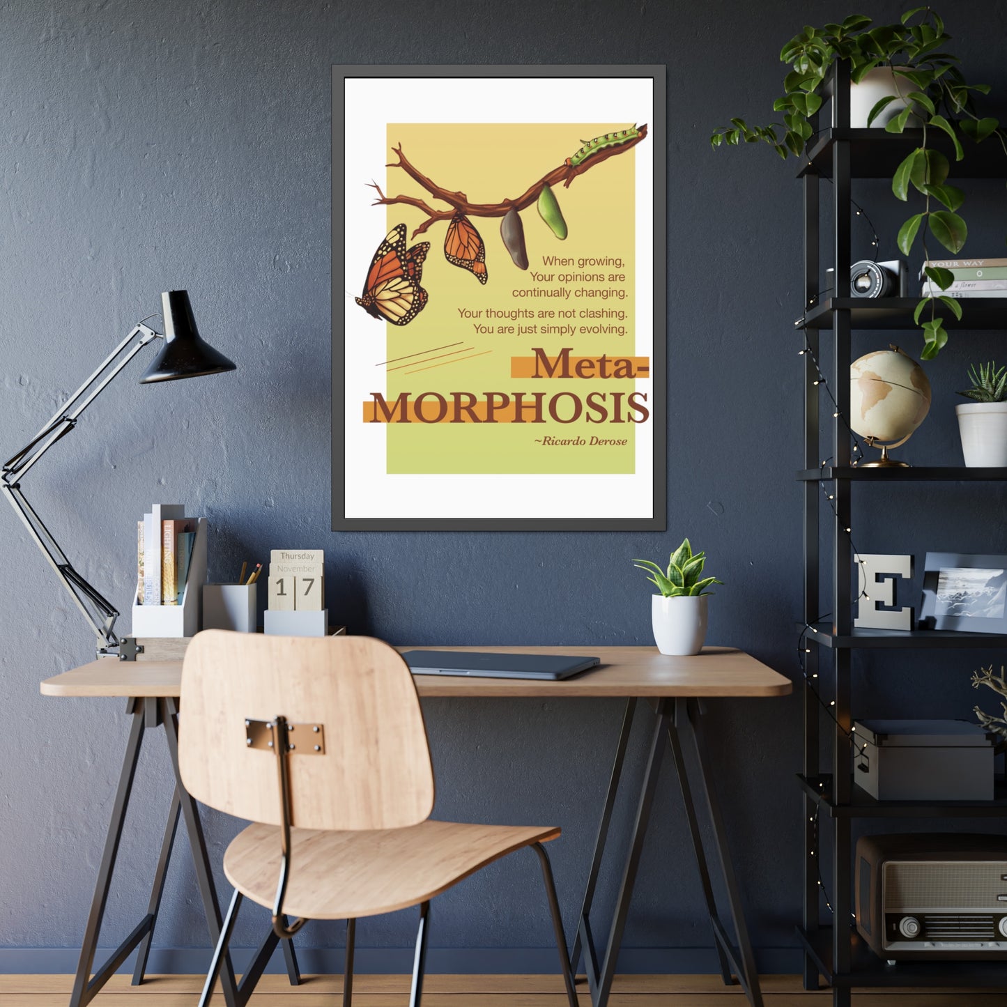 Ricardo Derose Metamorphosis Framed Paper Posters