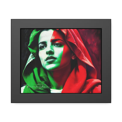 Palestine Girl Framed Poster