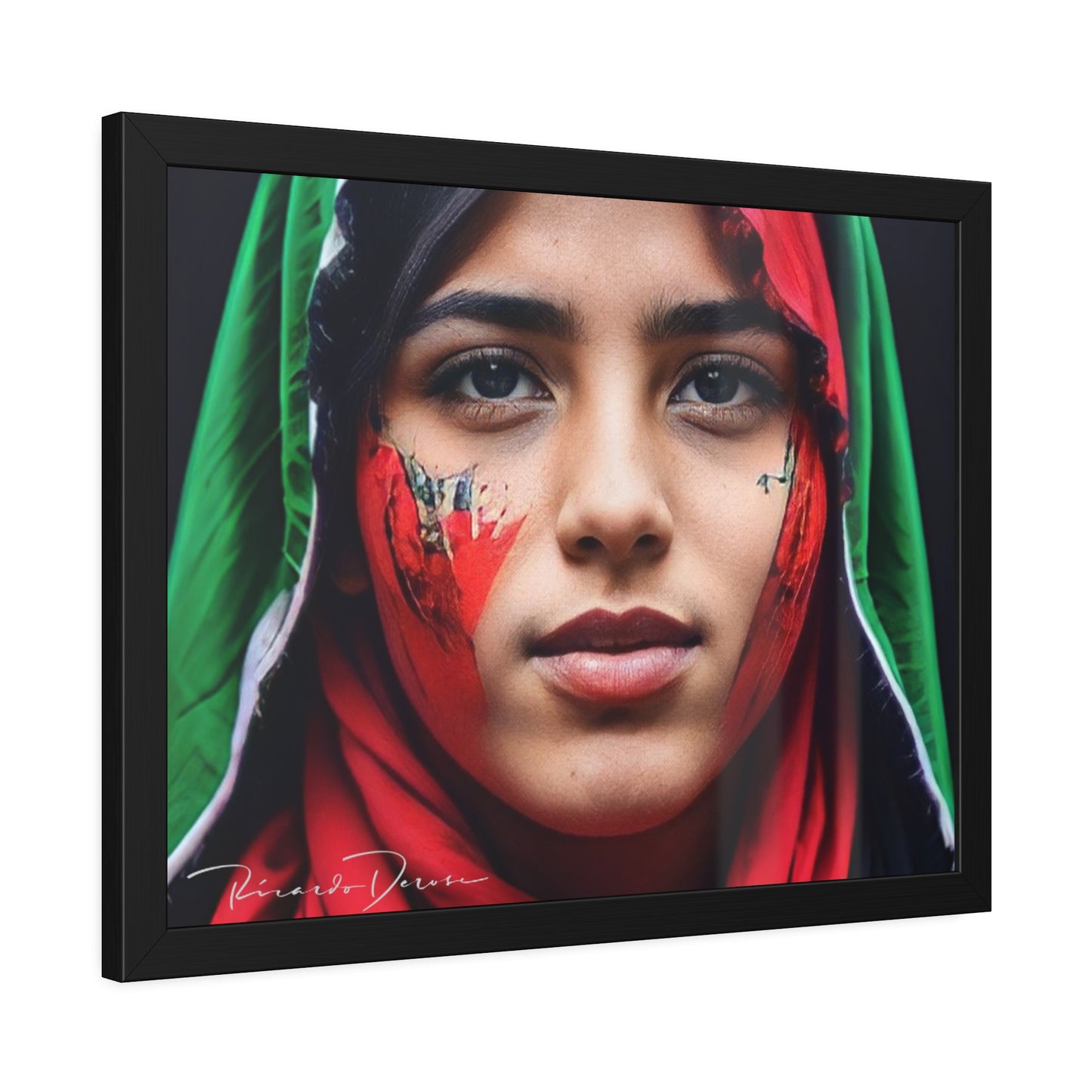 Palestine Girl Framed Poster