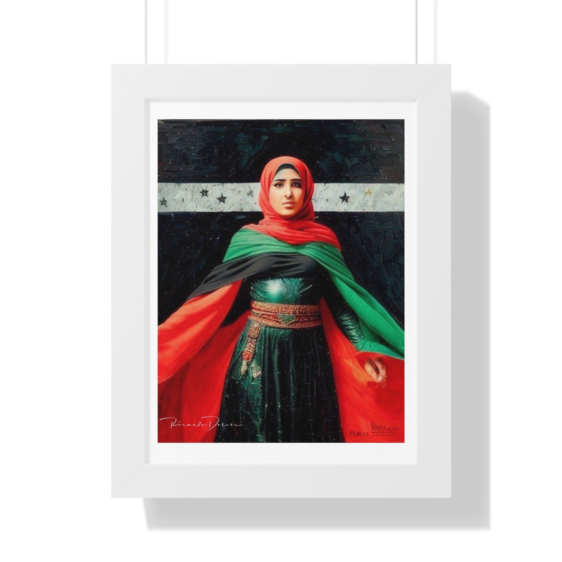 Framed Palestine Vertical Poster - Derose Entertainment 