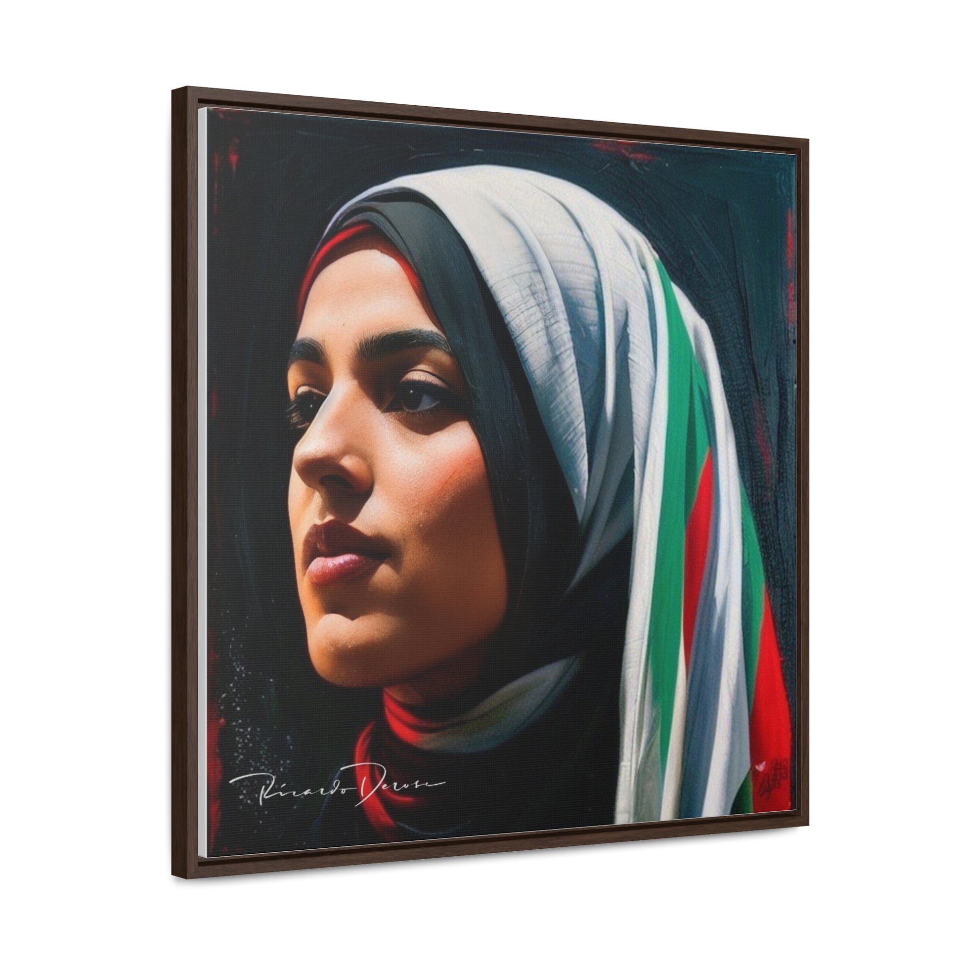 Free Palestine Gallery Canvas Wraps, Square Frame - Derose Entertainment 