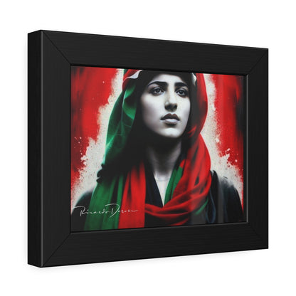 Palestine Girl Framed Poster