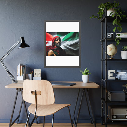 Framed Free Palestine Paper Posters