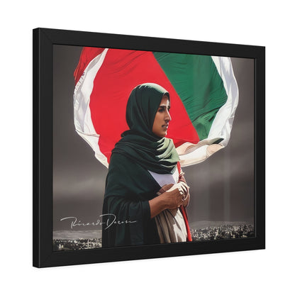 Palestine Girl Framed Poster