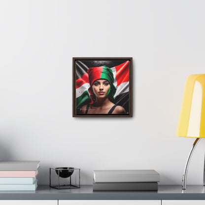 Free Palestine Gallery Canvas Wraps, Square Frame - Derose Entertainment 