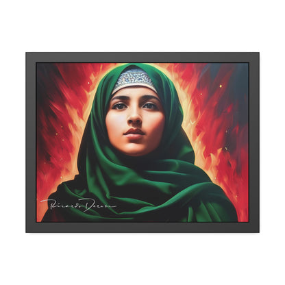 Palestine Girl Framed Poster