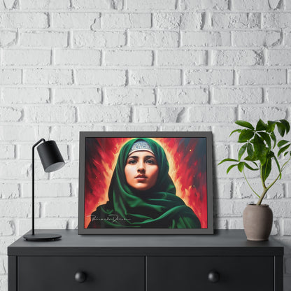 Palestine Girl Framed Poster