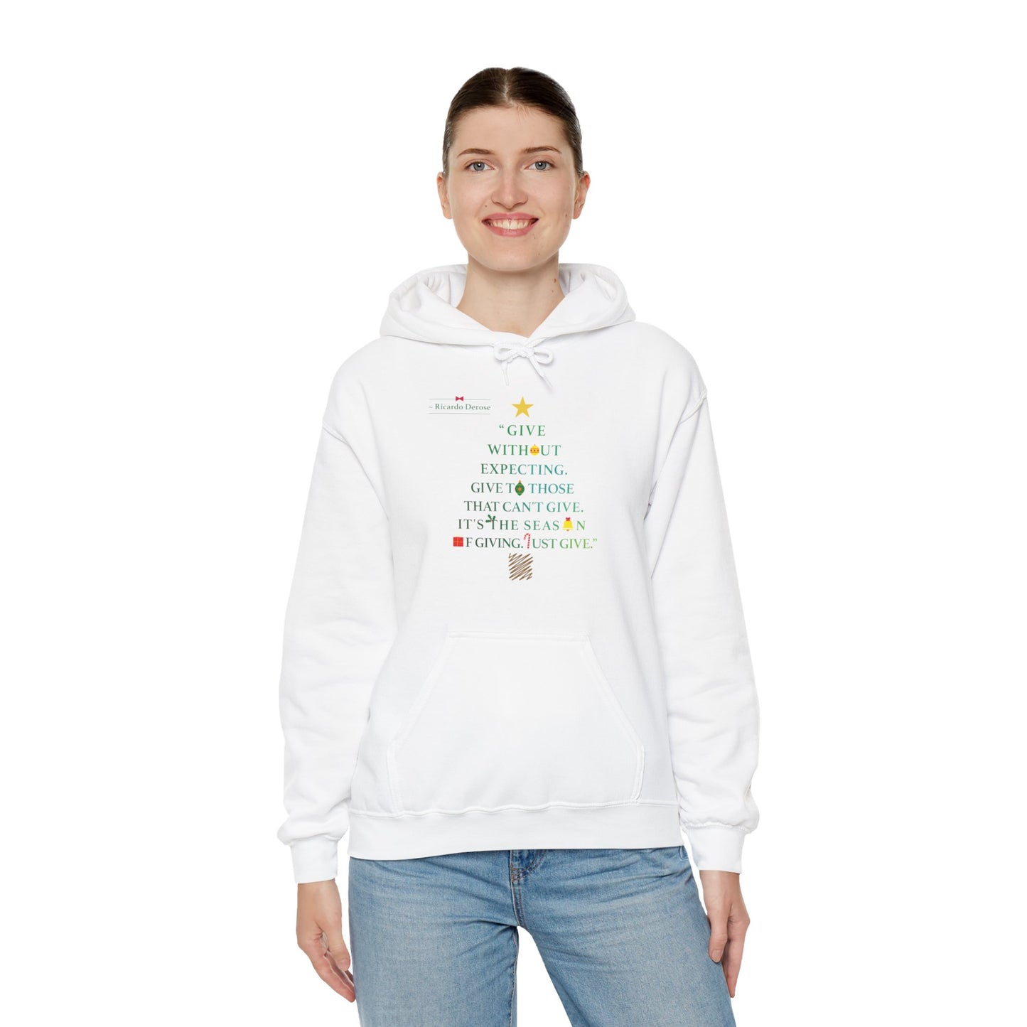 Ricardo Derose Give Without Expecting_form A Christmas Story_Unisex Heavy Blend™ Hooded Sweatshirt