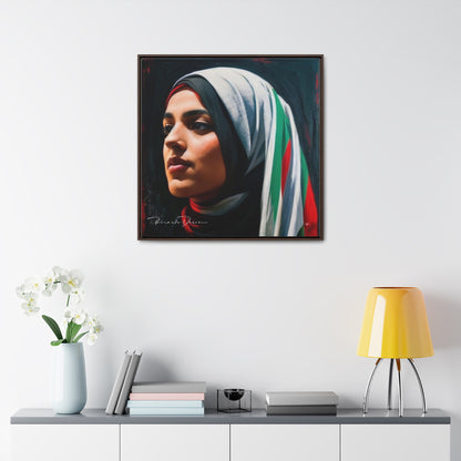 Free Palestine Gallery Canvas Wraps, Square Frame - Derose Entertainment 