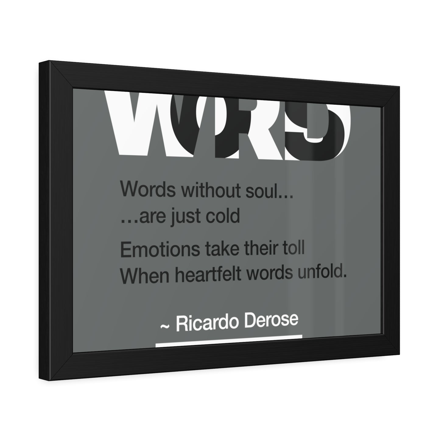 Words Framed Paper Posters