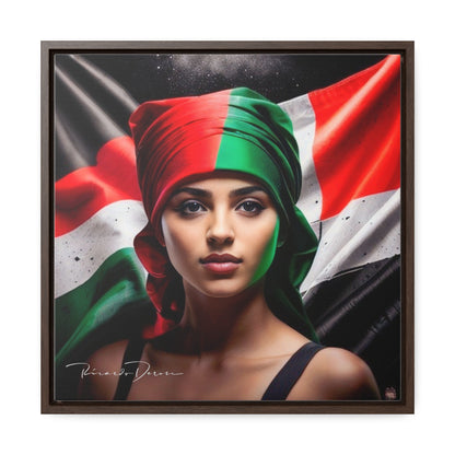 Free Palestine Gallery Canvas Wraps, Square Frame - Derose Entertainment 