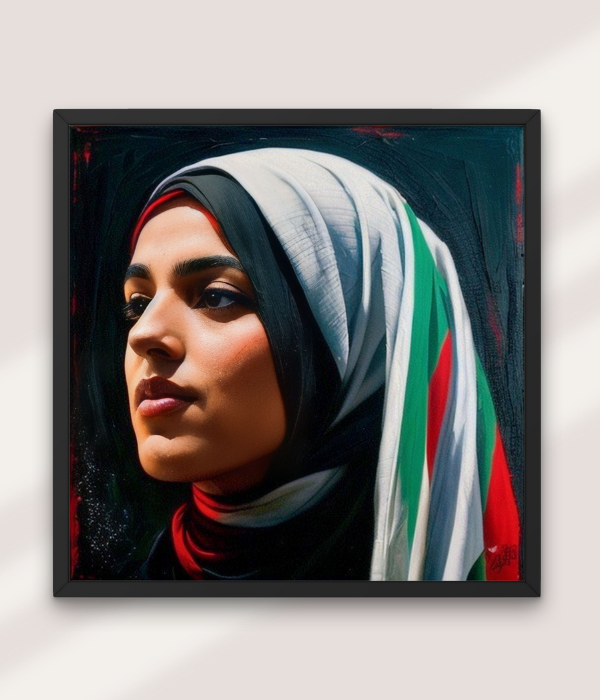 Free Palestine Gallery Canvas Wraps, Square Frame - Derose Entertainment 