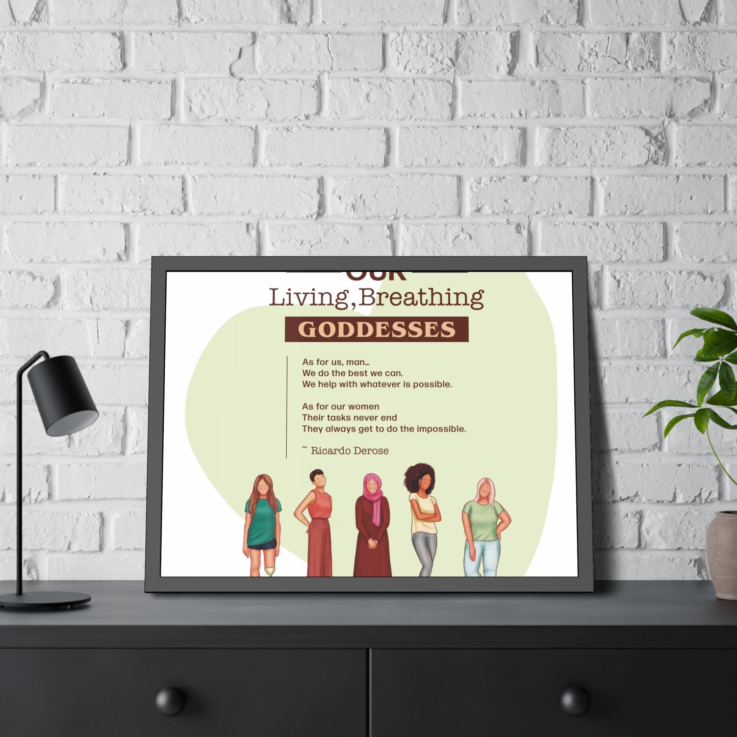 Our Living,Breathing Goddesses Framed Paper Posters