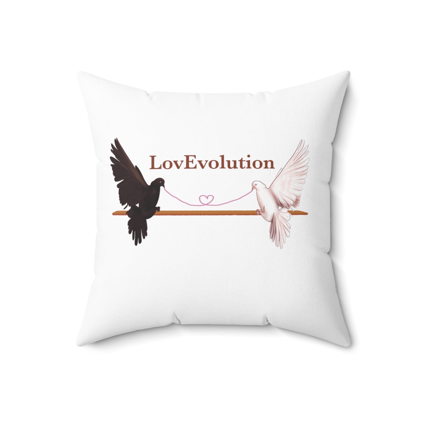 LovEvolution_Spun Polyester Square Pillow