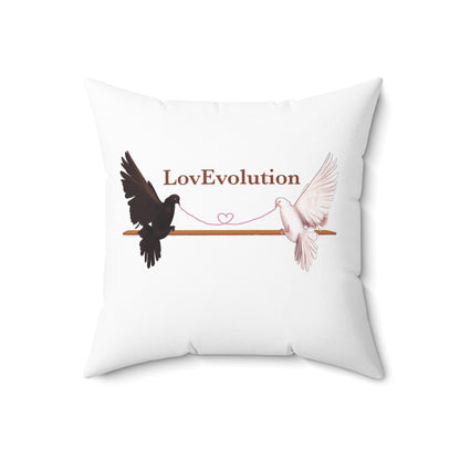 Ricardo Derose LovEvolution_Spun Polyester Square Pillow