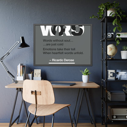 Words Framed Paper Posters