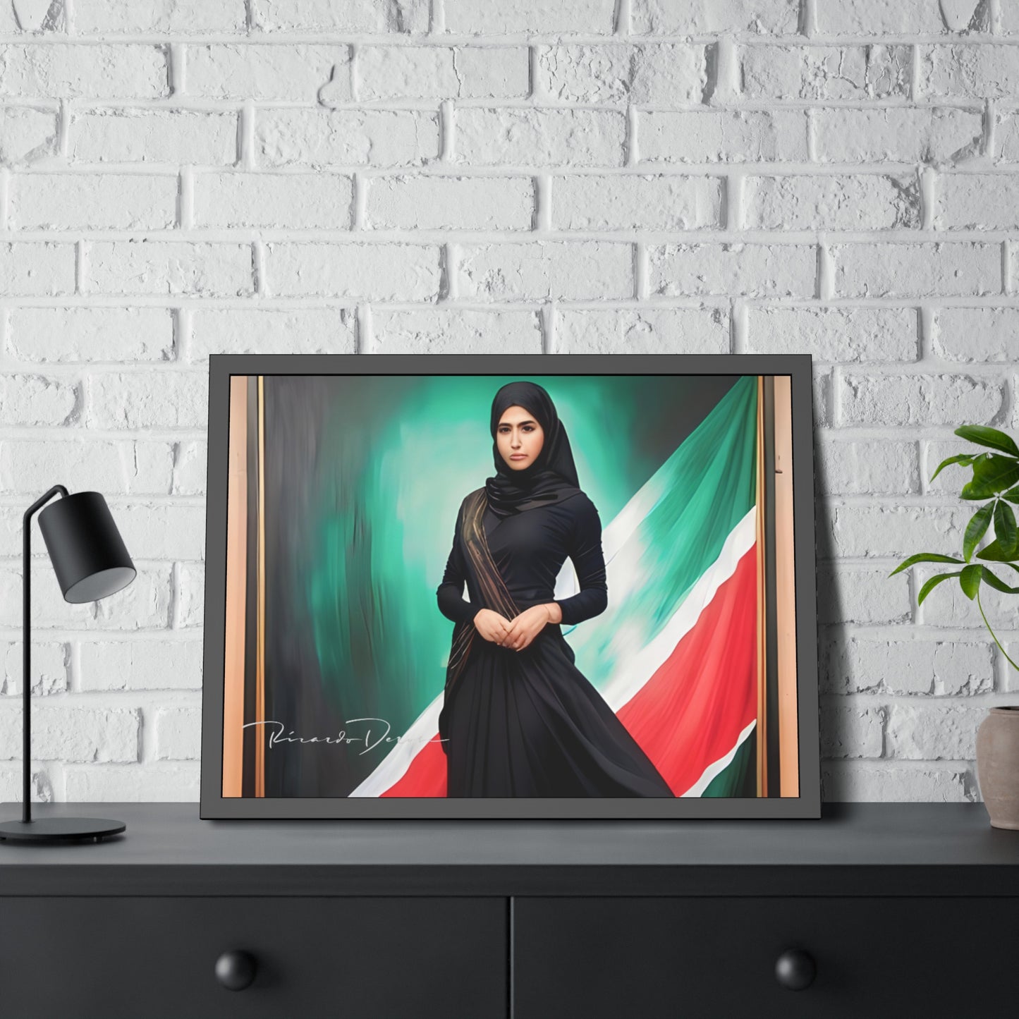 Palestine Girl Framed Poster