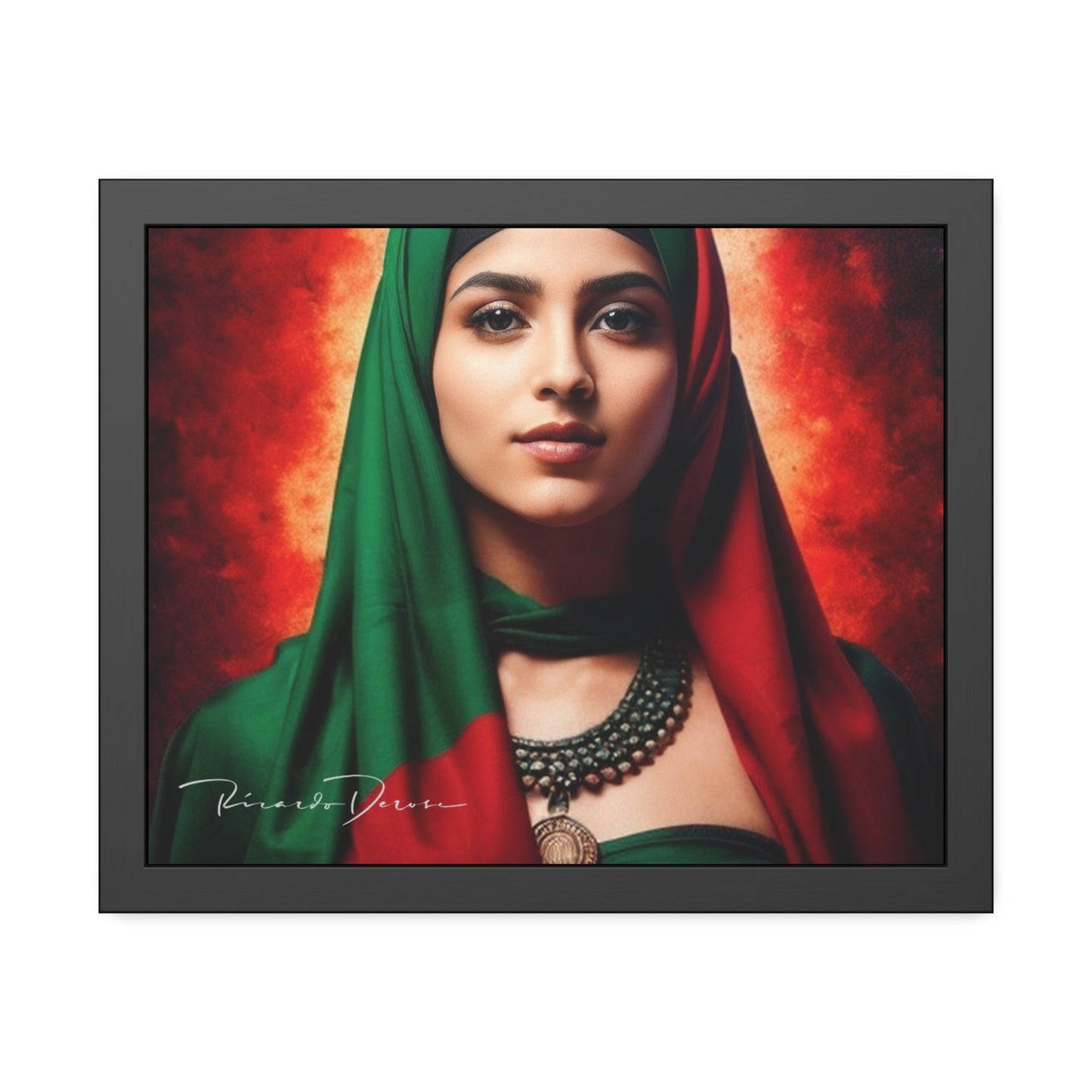 Palestine Girl Framed Poster