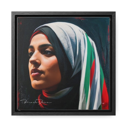 Free Palestine Gallery Canvas Wraps, Square Frame - Derose Entertainment 