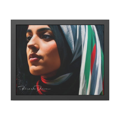 Palestine Girl Framed Poster