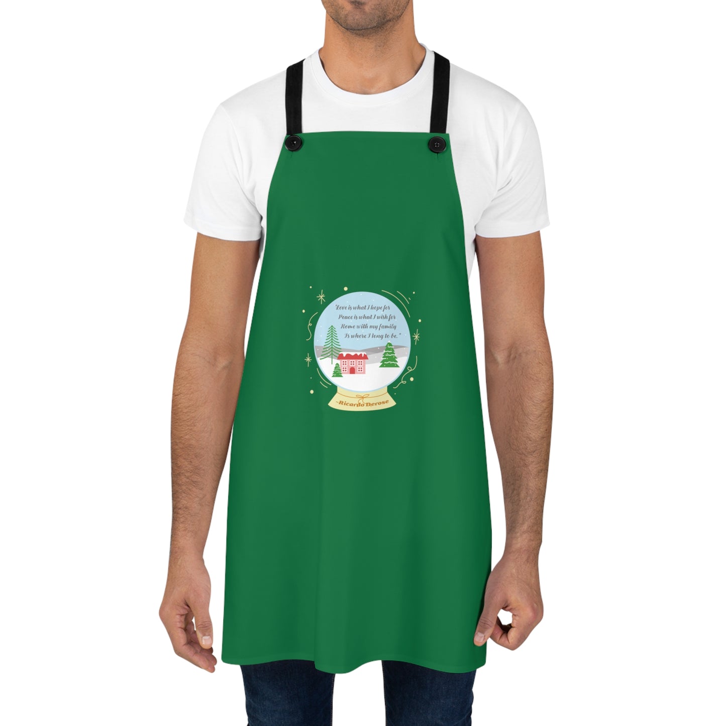 Christmas_Wish for Peace_GREEN_Apron (AOP)