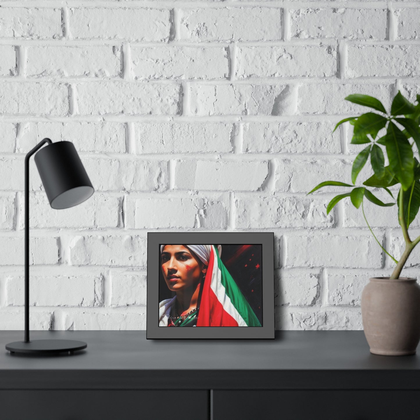 Palestine Girl Framed Poster