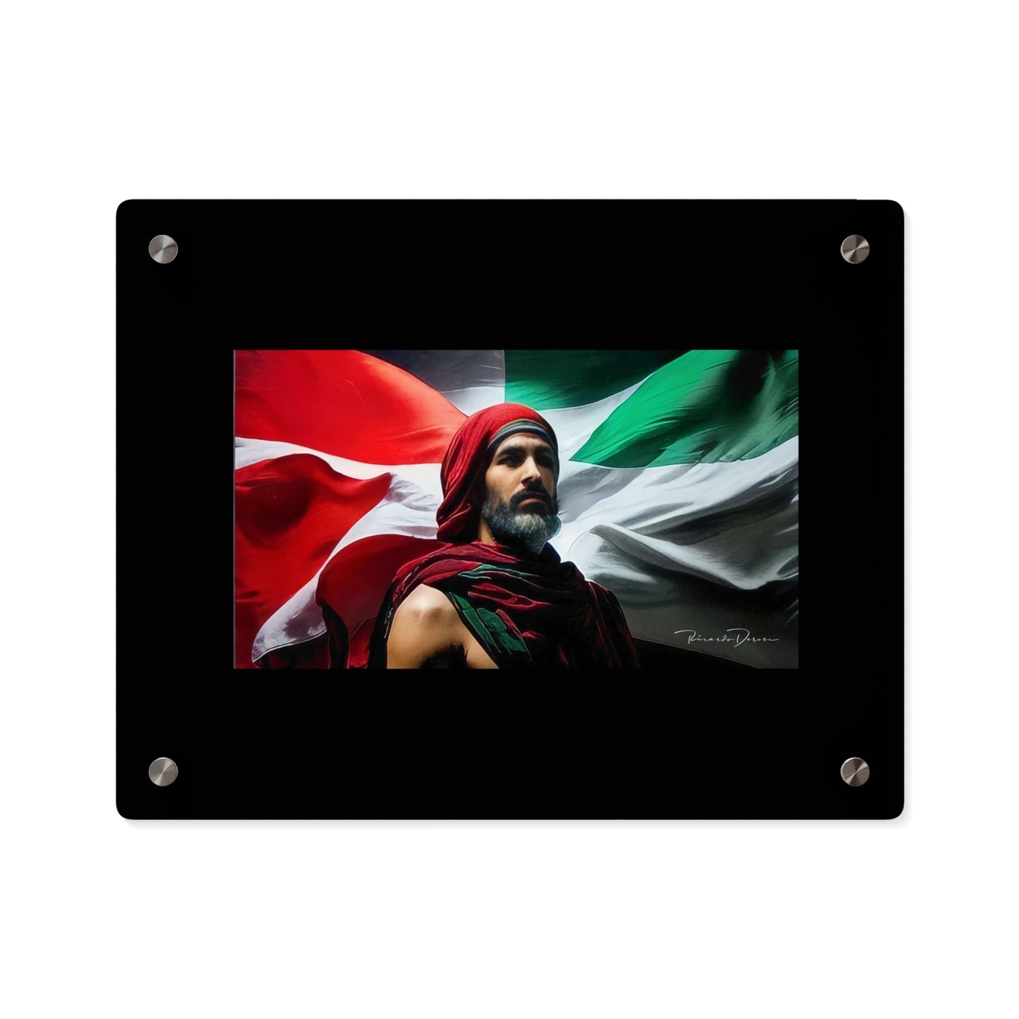 Free Palestine Acrylic Glass Art - Derose Entertainment 