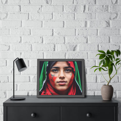 Palestine Girl Framed Poster