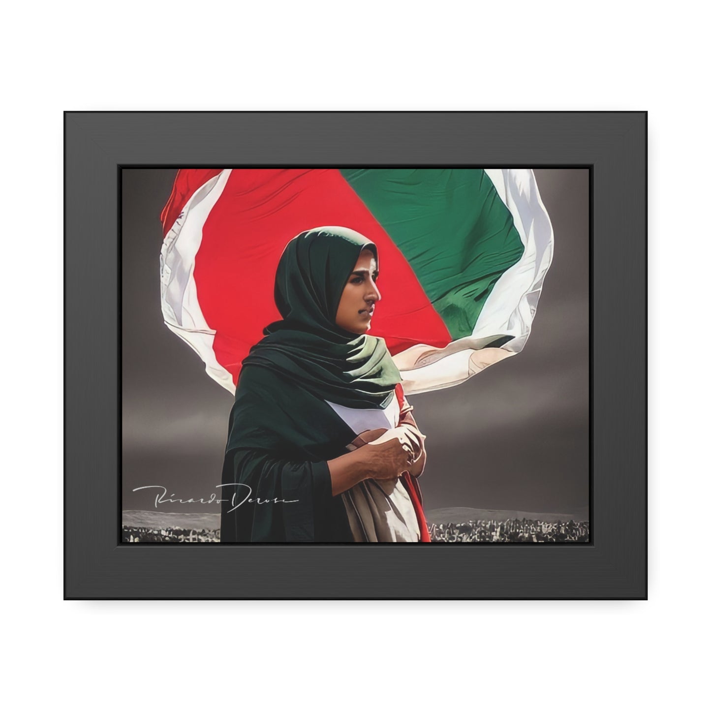 Palestine Girl Framed Poster