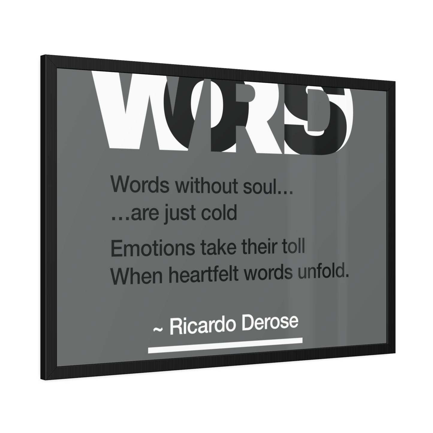 Words Framed Paper Posters