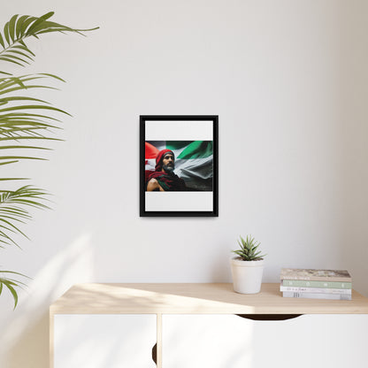 Free Palestine Matte Canvas, Black Frame - Derose Entertainment 