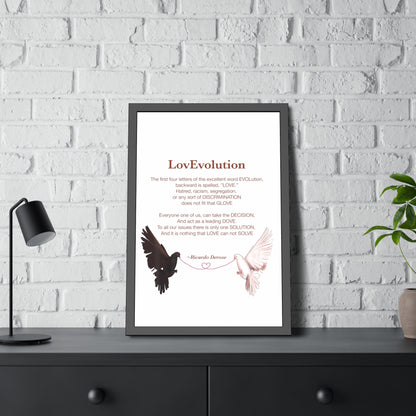 Ricardo Derose Love evolution Framed Paper Posters