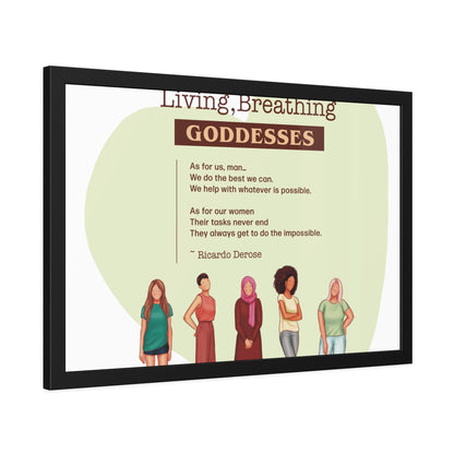 Our Living,Breathing Goddesses Framed Paper Posters