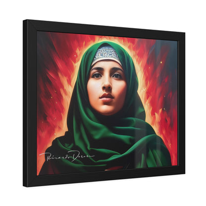 Palestine Girl Framed Poster