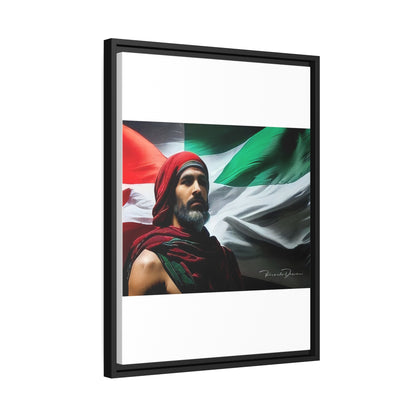 Free Palestine Matte Canvas, Black Frame - Derose Entertainment 