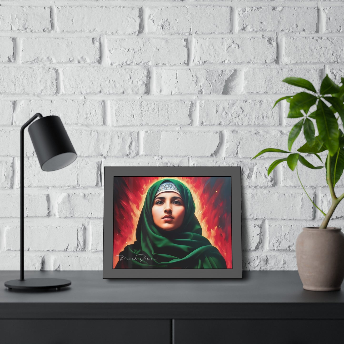 Palestine Girl Framed Poster