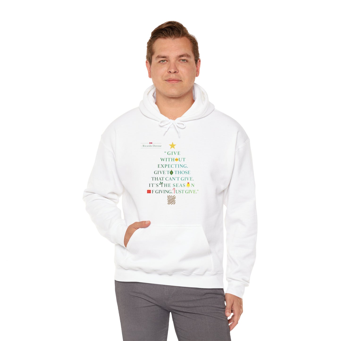 Give Without Expecting_form A Christmas Story_Unisex Heavy Blend™ Hooded Sweatshirt