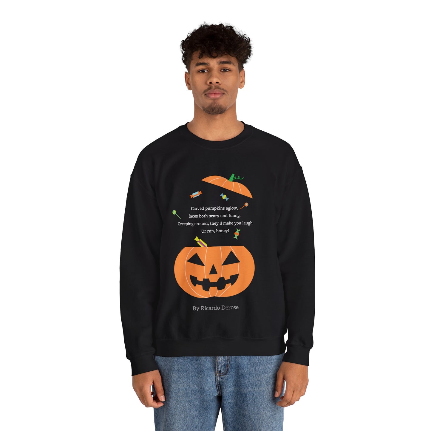 Halloween Jack o Lantern_Unisex Heavy Blend™ Crewneck Sweatshirt