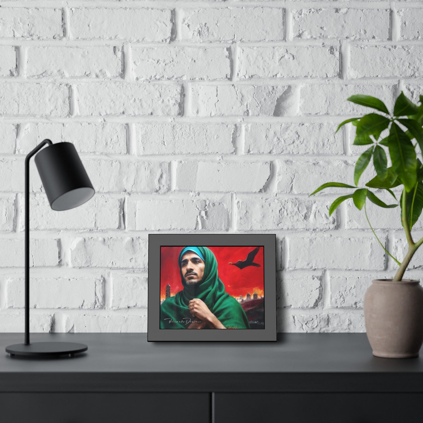 Palestine Man Framed Poster