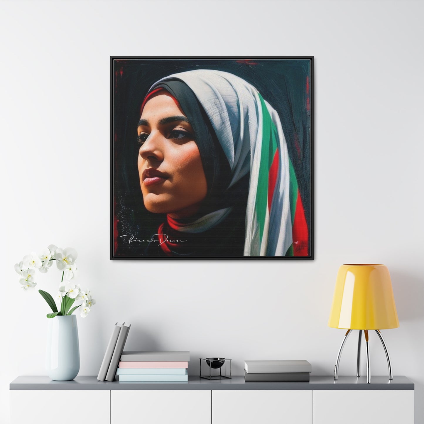 Free Palestine Gallery Canvas Wraps, Square Frame - Derose Entertainment 